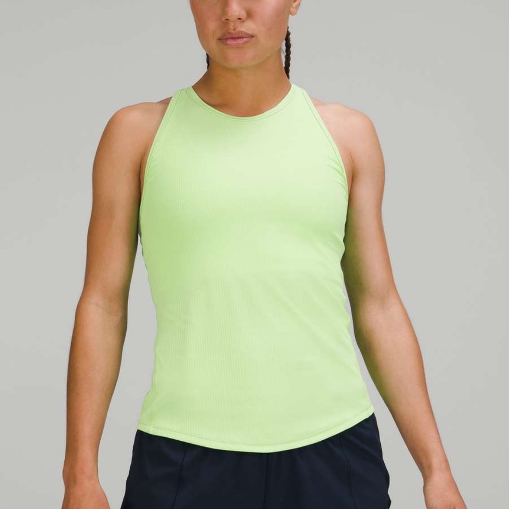 Lululemon base pace ribbed high neck tank top
